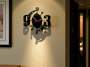 Laser Cut Abstract Art Modern Wooden 3D Wall Clock Design